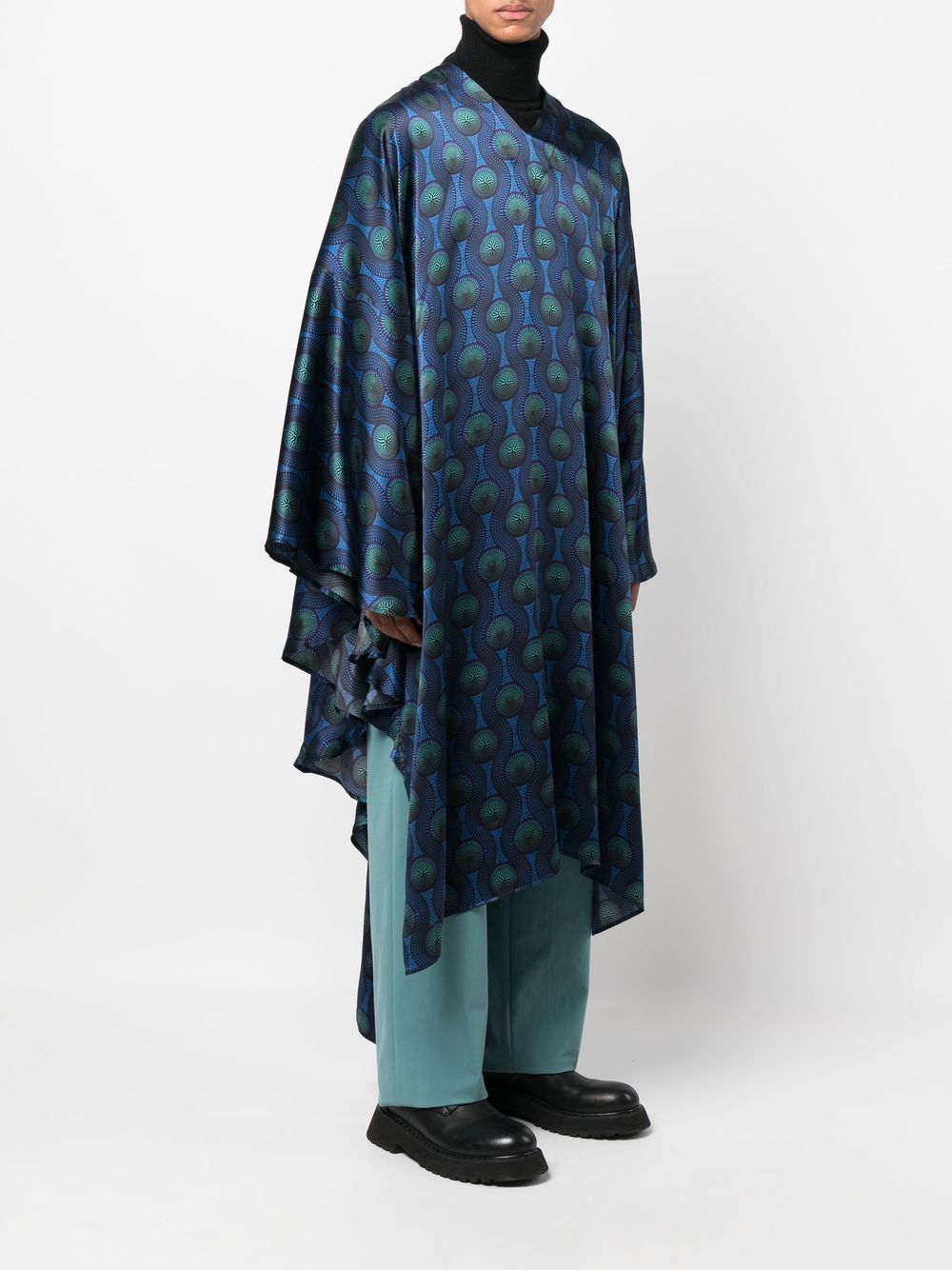Ozwald Boateng Printed silk kaftan