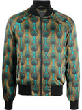 Ozwald Boateng Printed silk bomber jacket