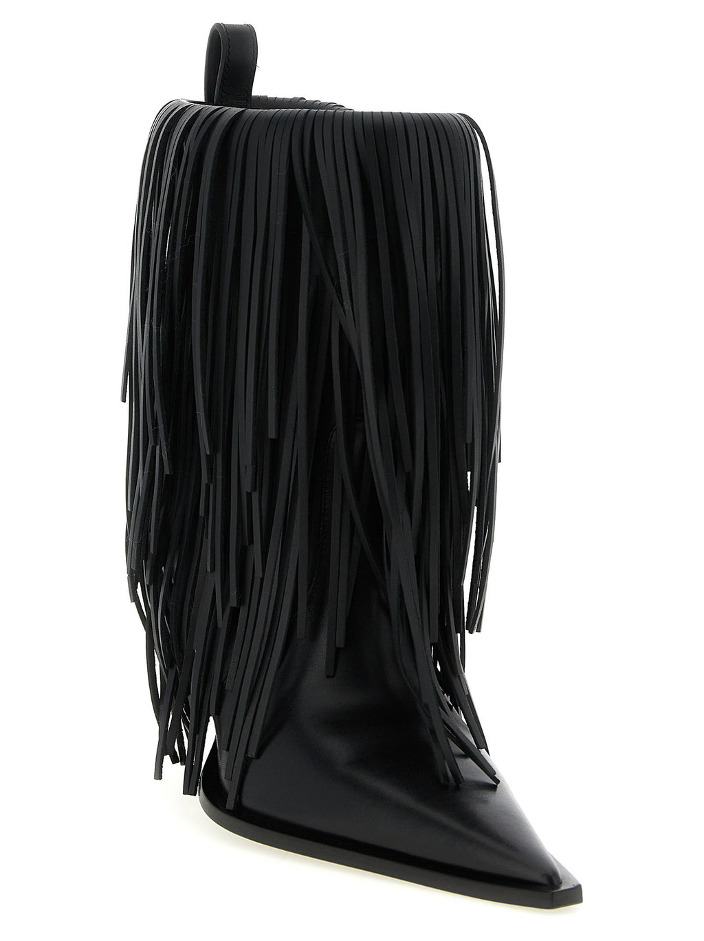 Balenciaga Avenue Fringe Ankle Boots