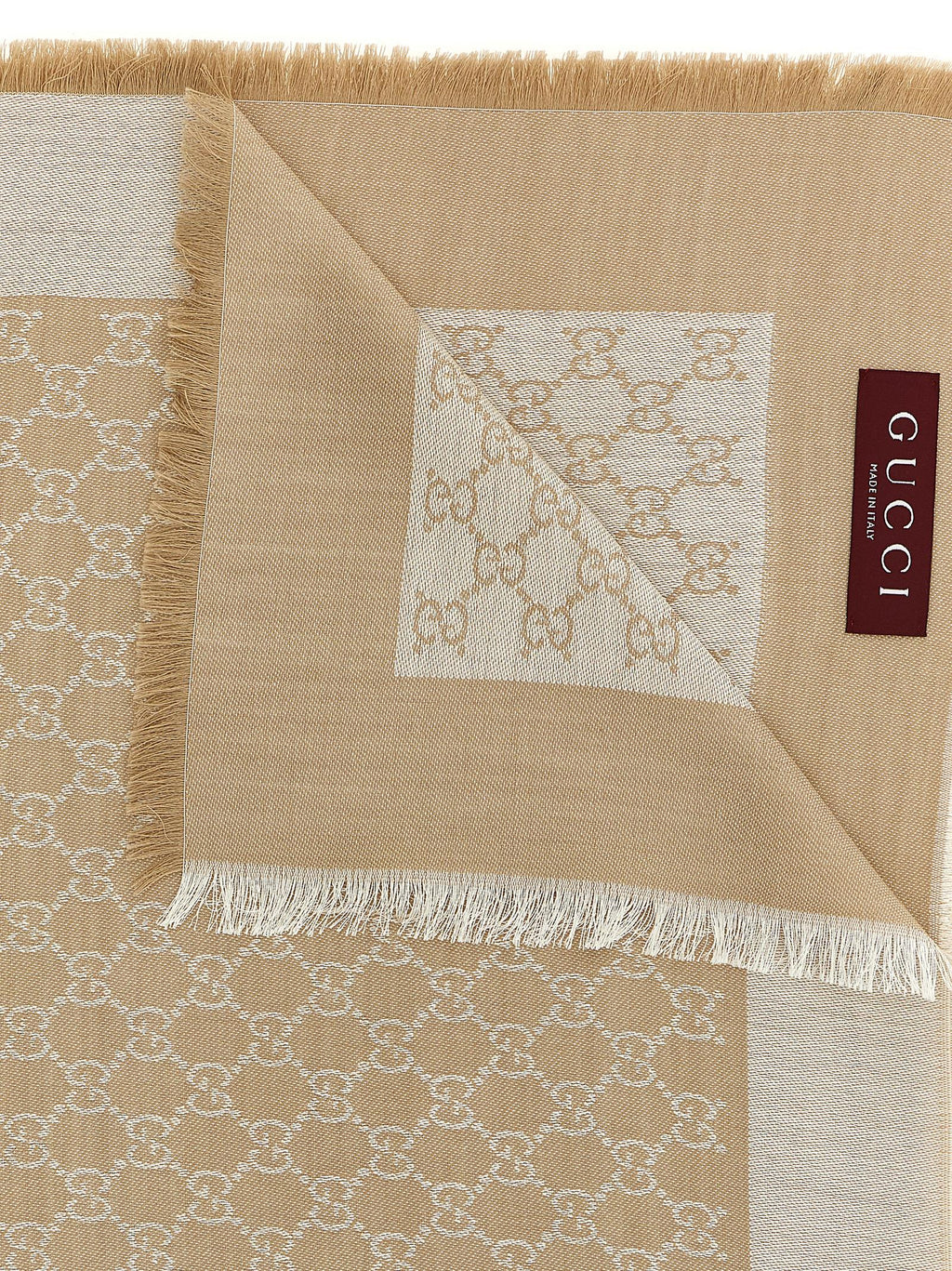 Gucci Wool And Silk Shawl Gg