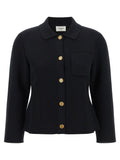 Saint Laurent Cassandre Medallion Cardigan