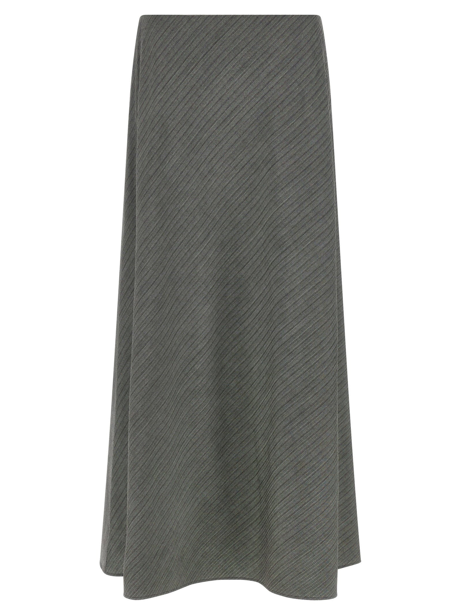 Alberta Ferretti Bell Chevron Skirt