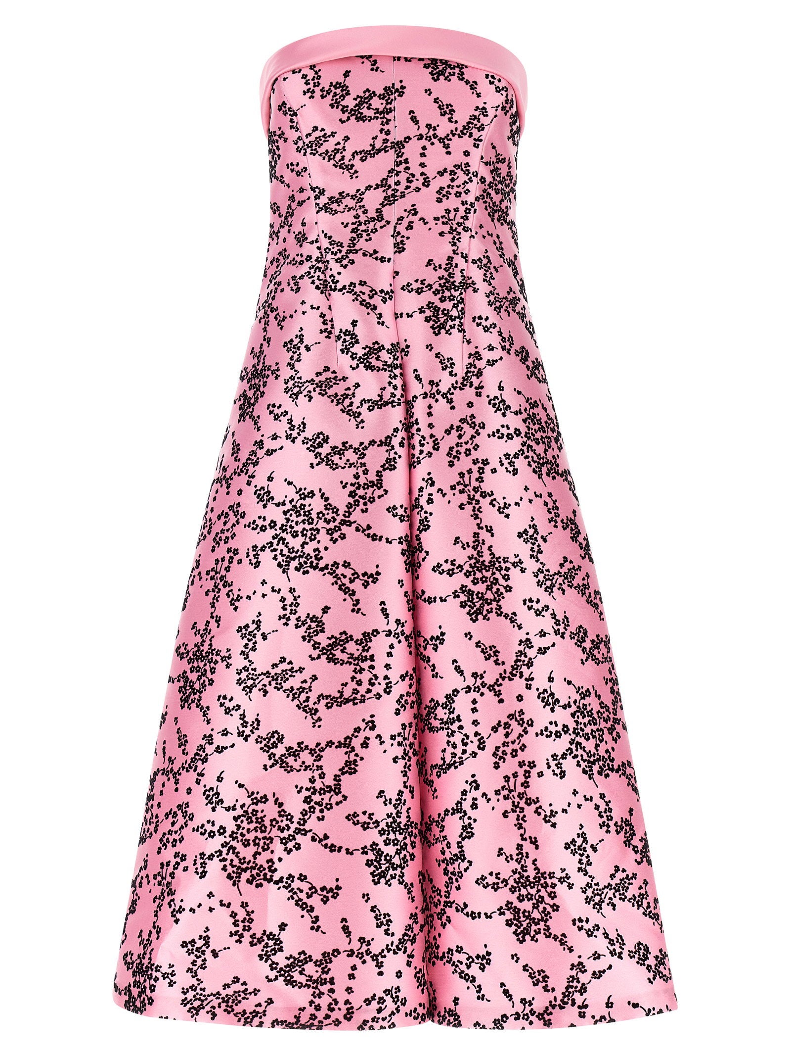 Alberta Ferretti Mikado Floreale Dress