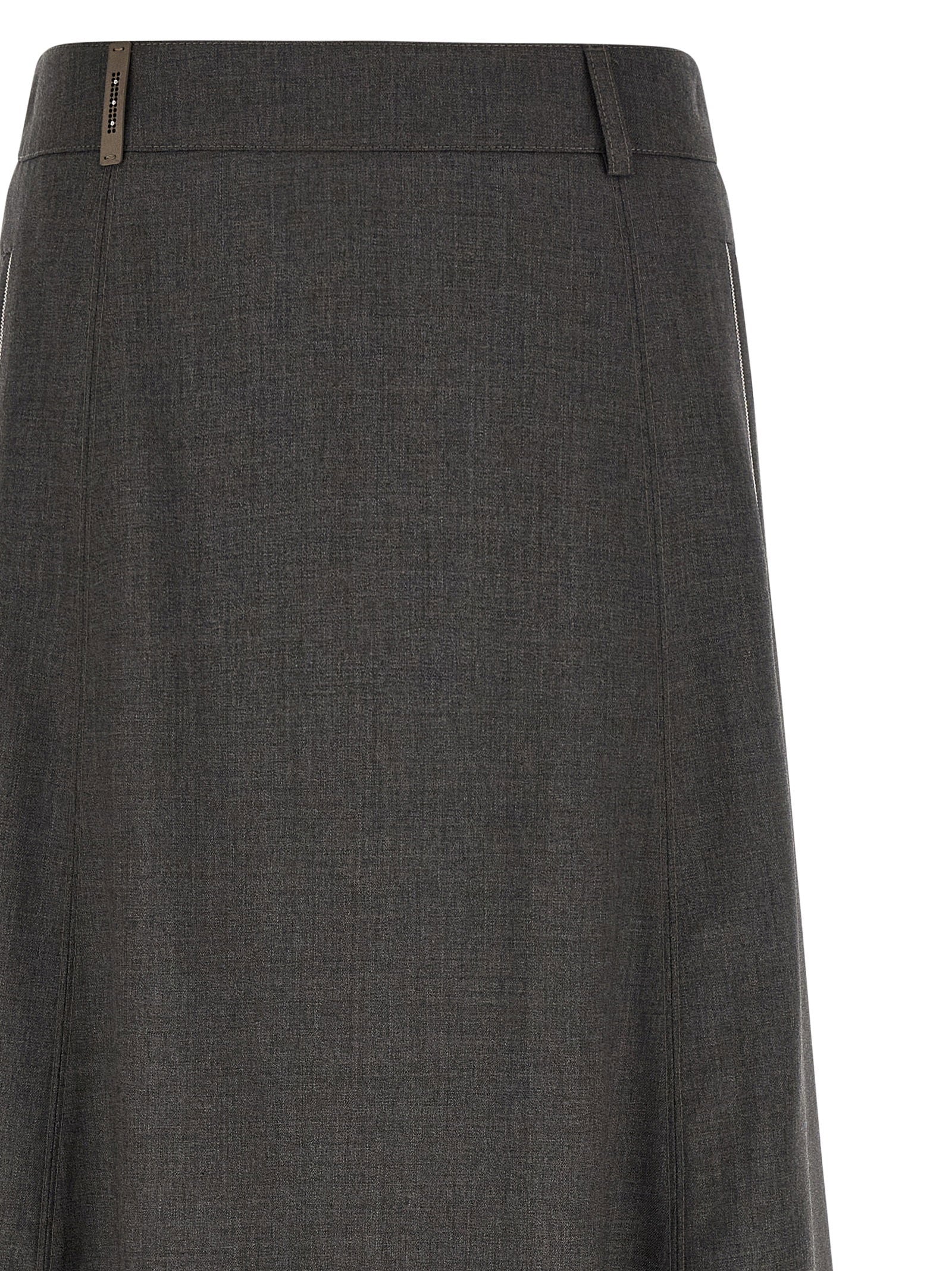 Peserico Flared Skirt With Loops