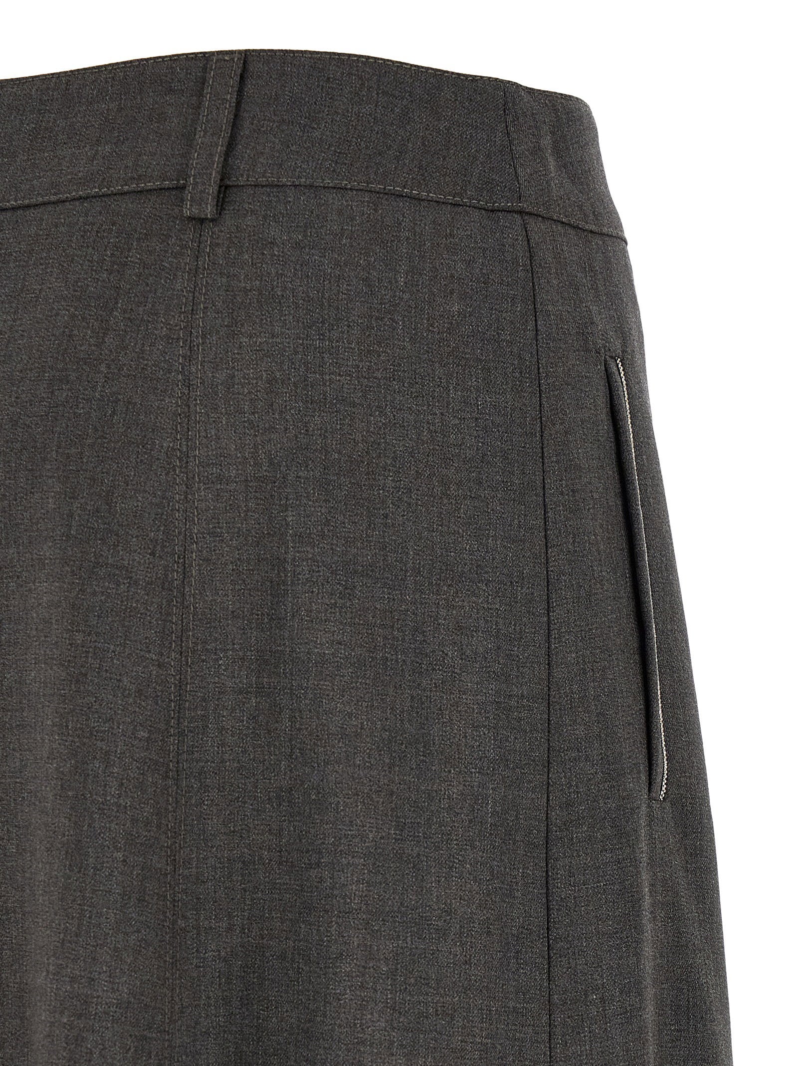 Peserico Flared Skirt With Loops
