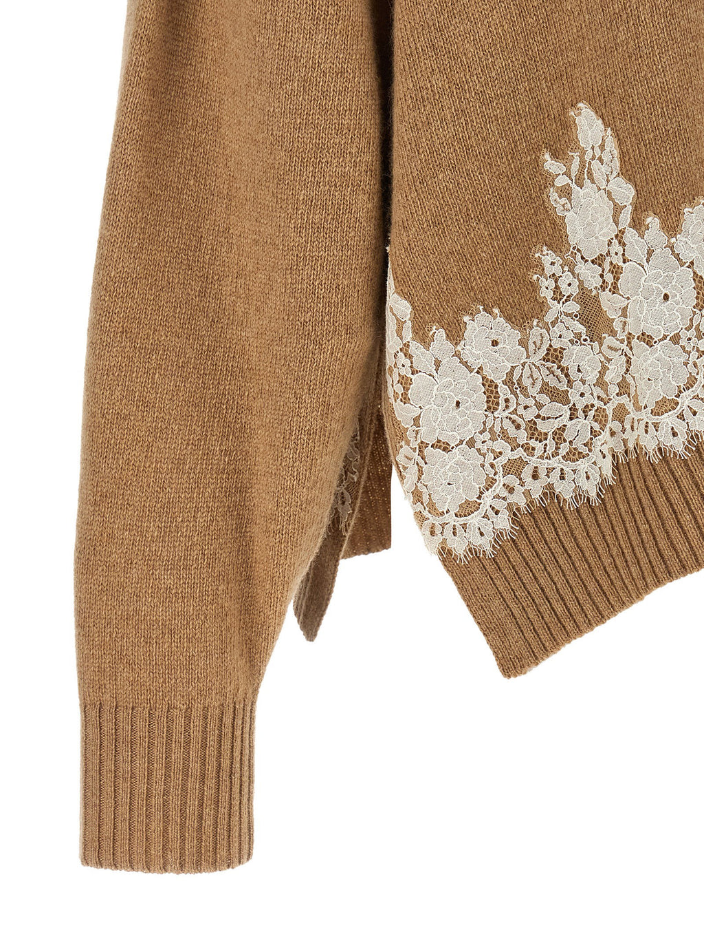 Alberta Ferretti Lace Insert Cardigan