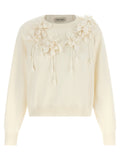Alberta Ferretti Embroidered Flower Sweater