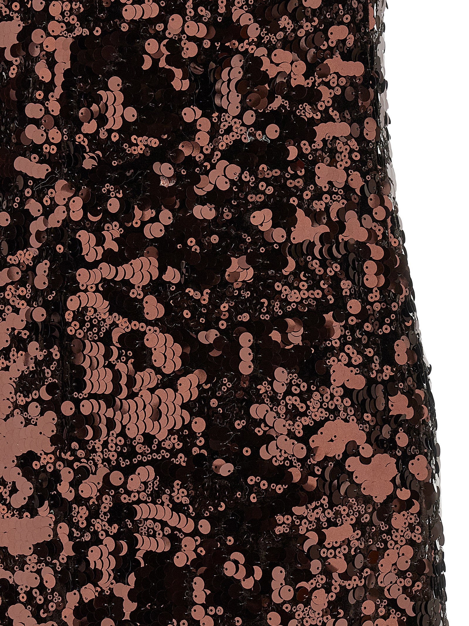 Ganni Velvet Sequins Straight Midi Dress