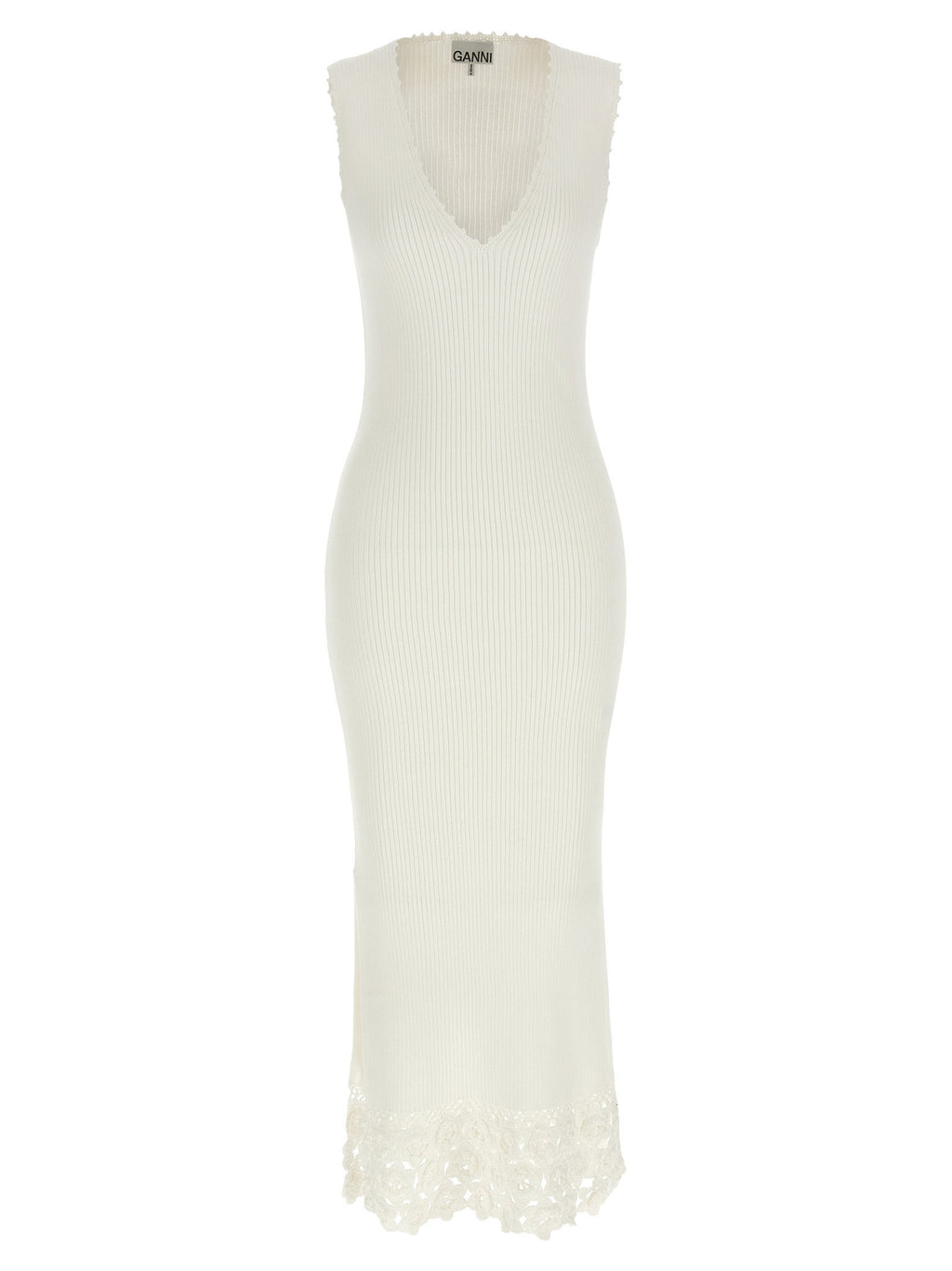 Ganni Cotton Crochet Dress