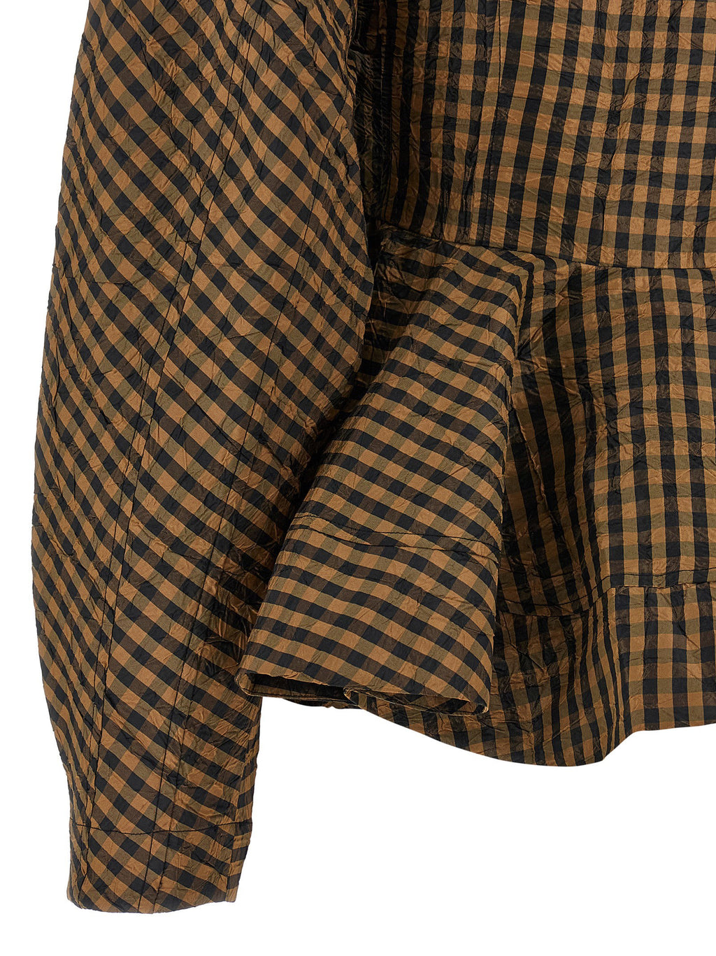 Ganni Crinckled Taffetà Blouse