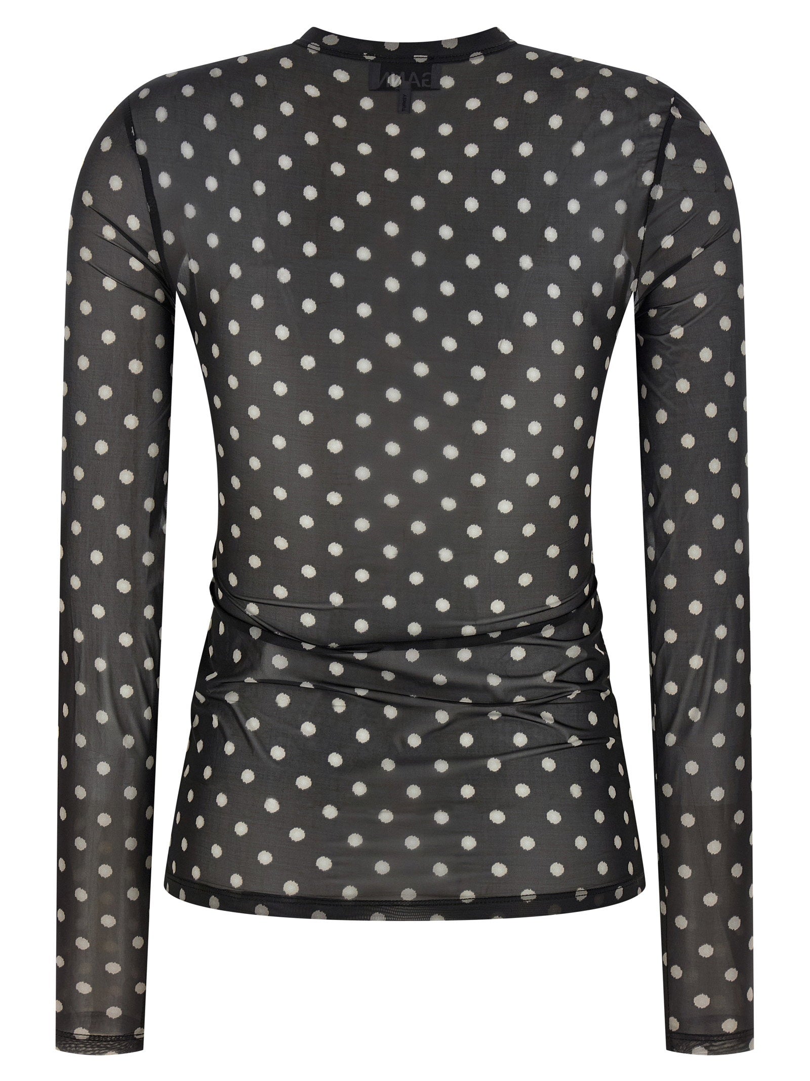 Ganni Printed Sheer Sweater