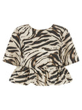 Ganni Zebra Denim Top