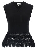 Ganni Cotton Crochet Vest