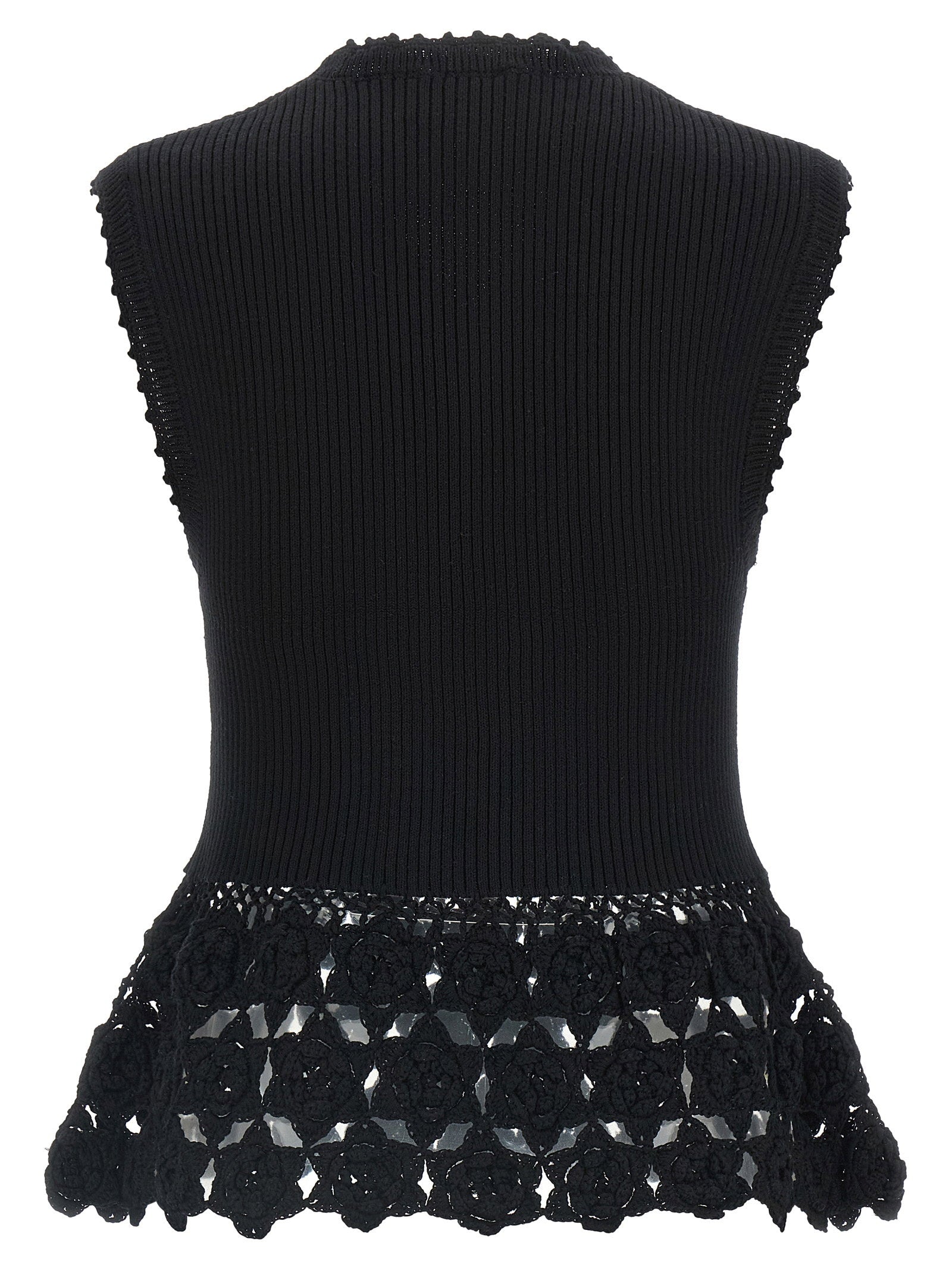 Ganni Cotton Crochet Vest