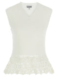 Ganni Cotton Crochet Vest
