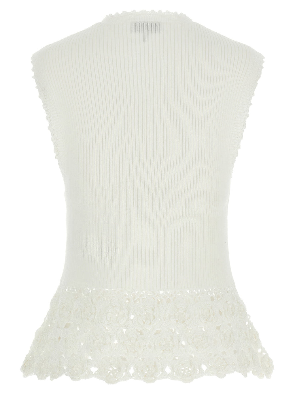Ganni Cotton Crochet Vest