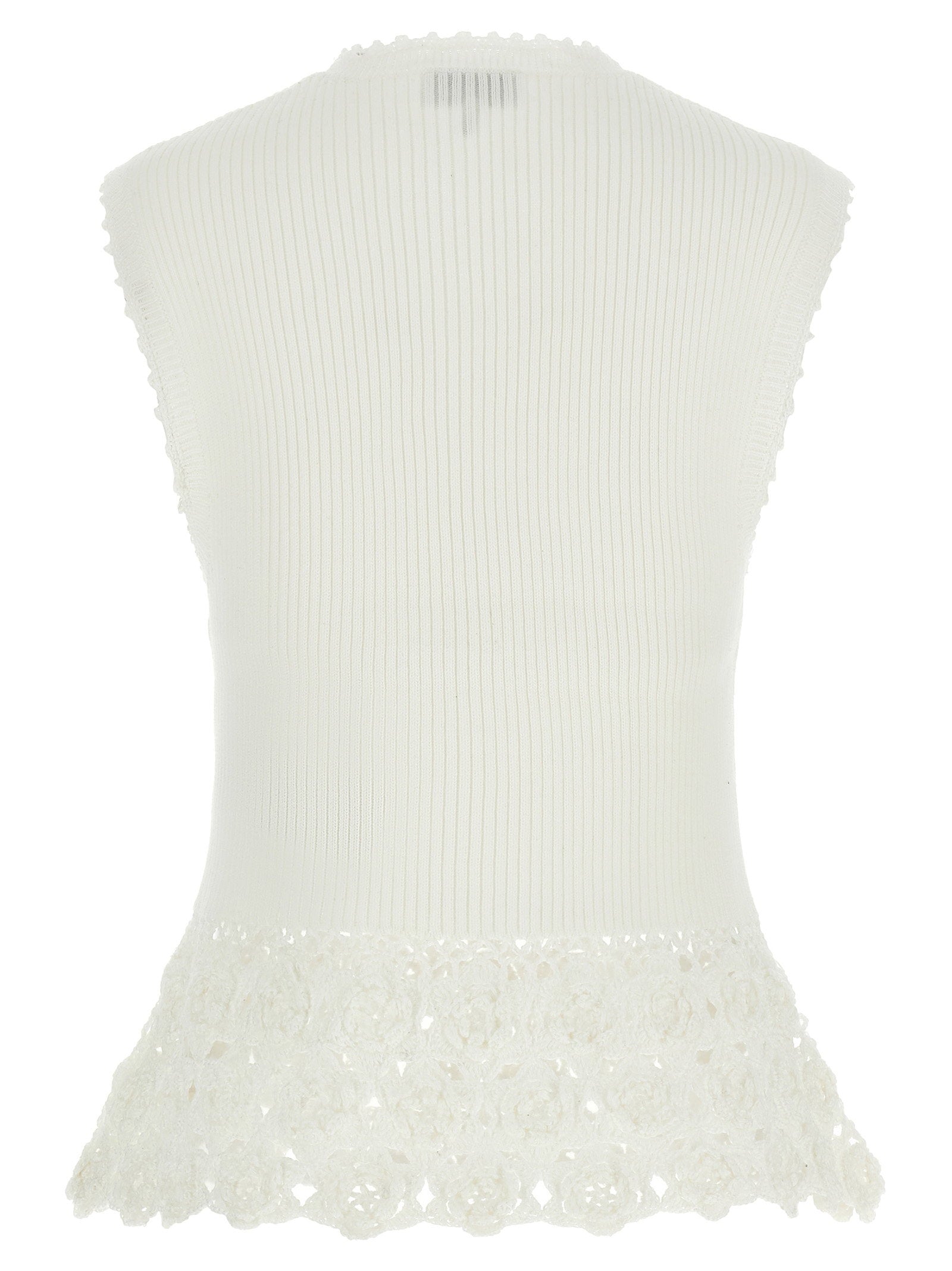 Ganni Cotton Crochet Vest