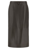 Alberta Ferretti Leather Skirt