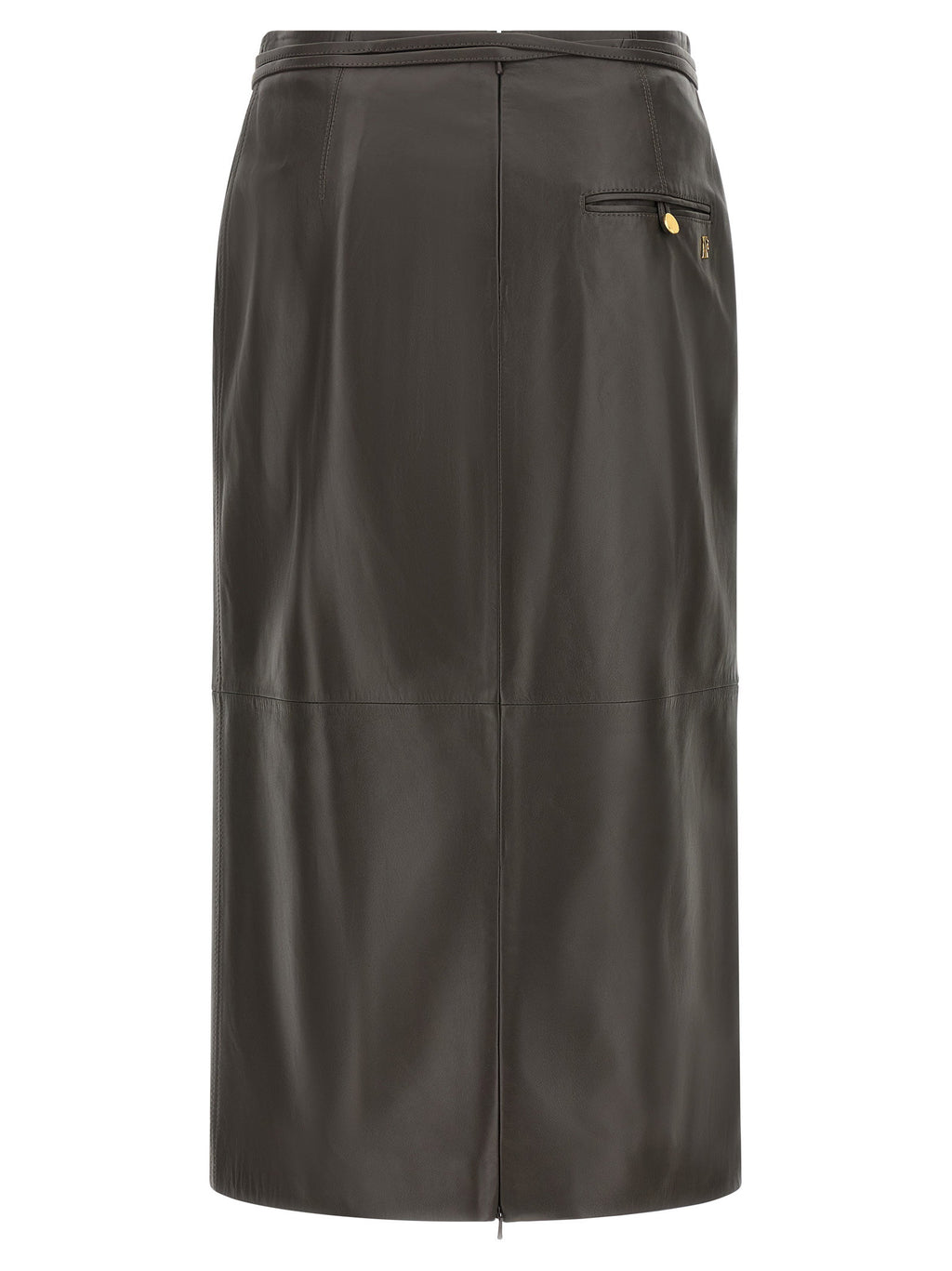 Alberta Ferretti Leather Skirt