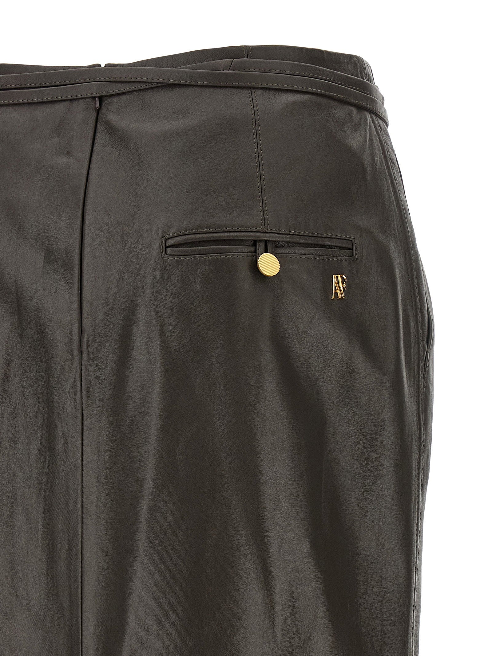 Alberta Ferretti Leather Skirt