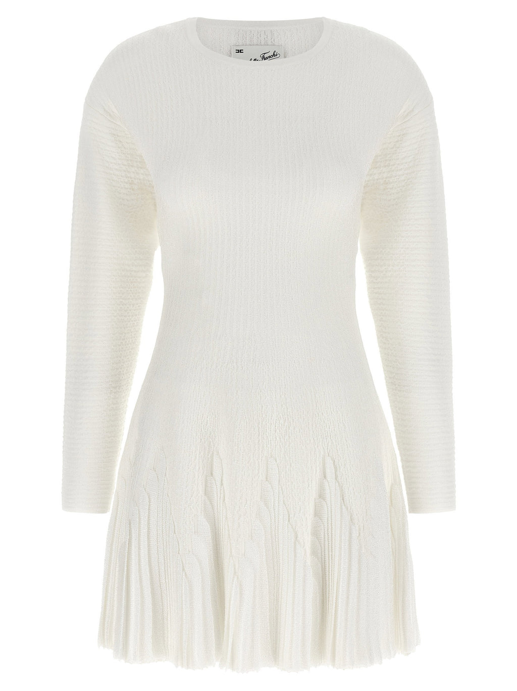 Elisabetta Franchi Knitted Pleated Dress