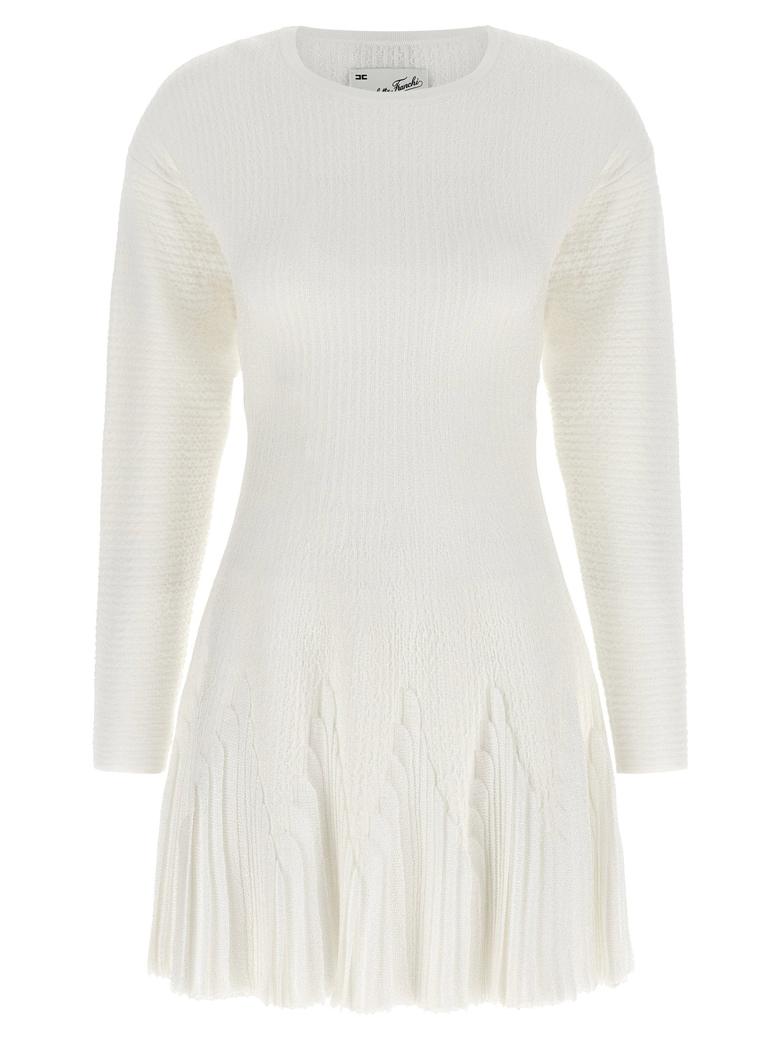 Elisabetta Franchi Knitted Pleated Dress