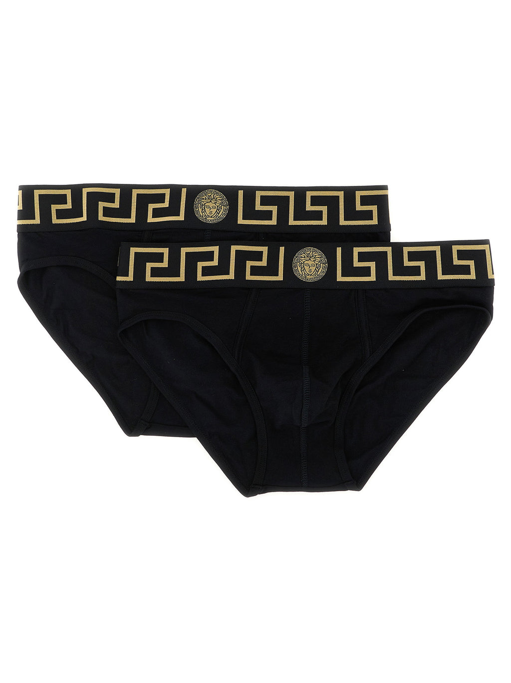 Versace 2-pack Briefs With Greca Pattern