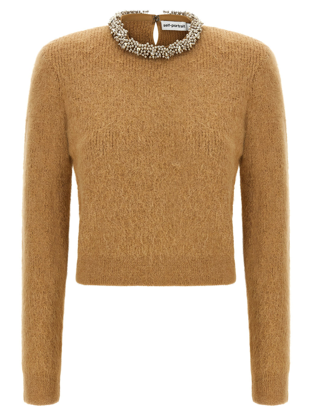 Self-Portrait Sweater With Jewel Embroidery