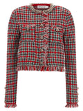 Self-Portrait Fringed Knit Jacket