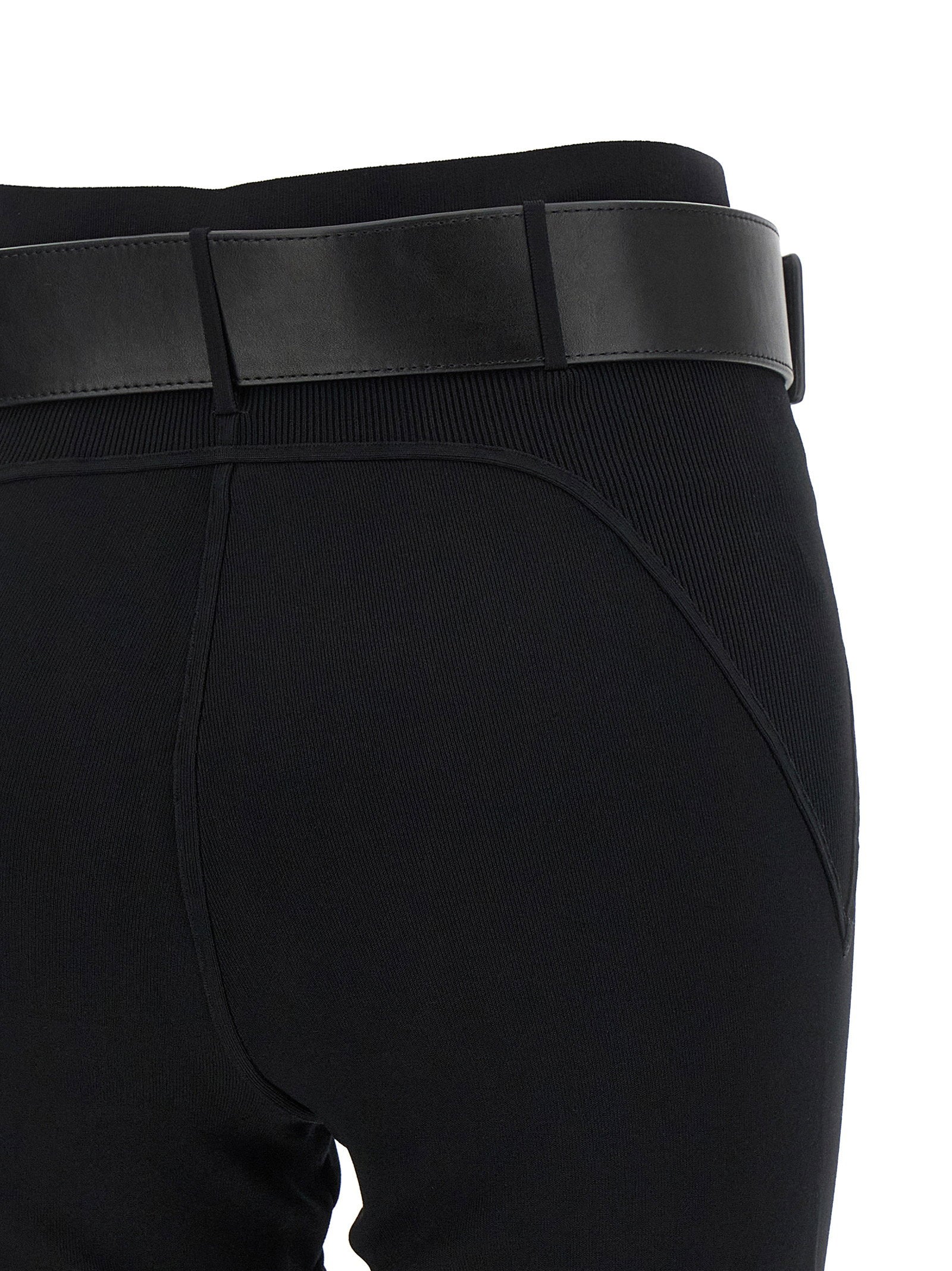 Self-Portrait Leggings With Stirrup And Belt
