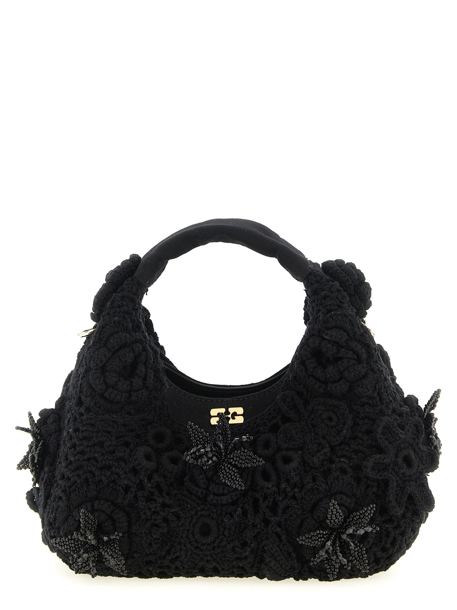 Ganni Mini Hobo Crochet Handbag