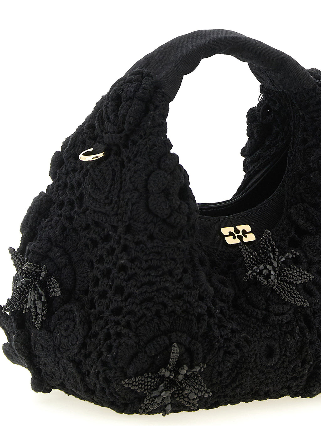 Ganni Mini Hobo Crochet Handbag