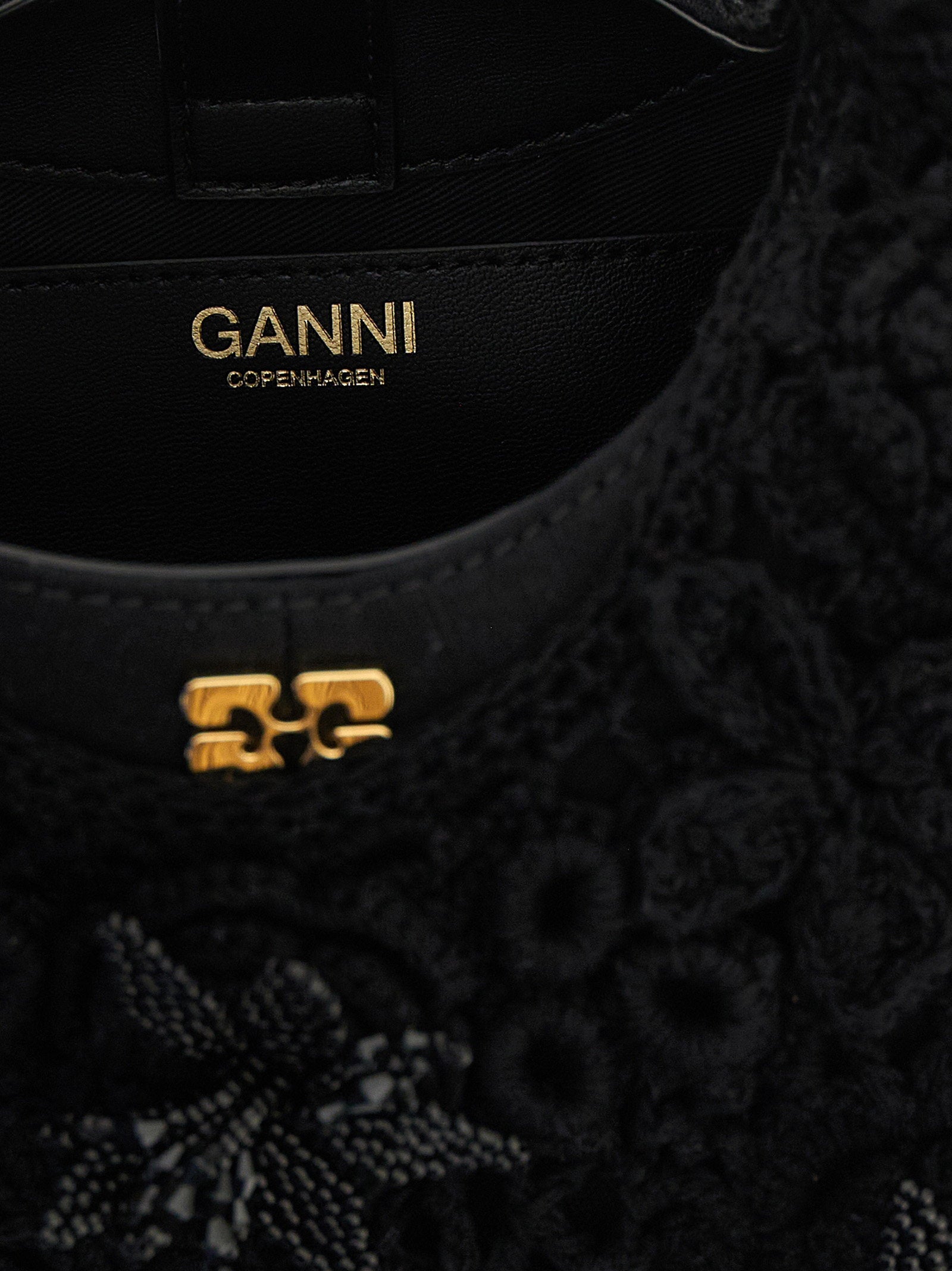 Ganni Mini Hobo Crochet Handbag
