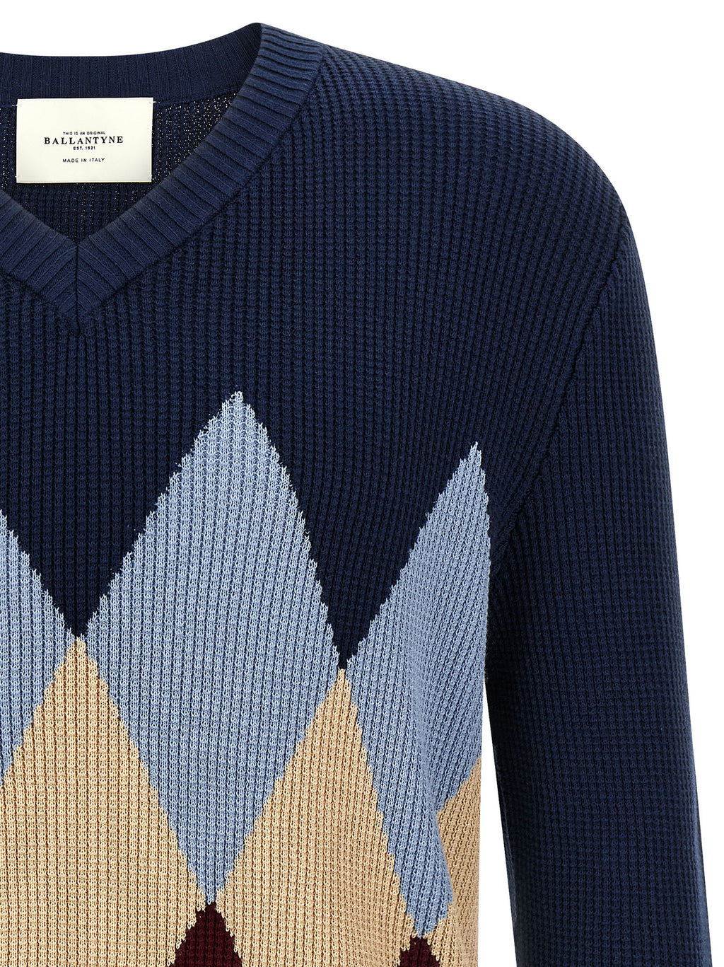 Ballantyne Argyle Pattern Sweater