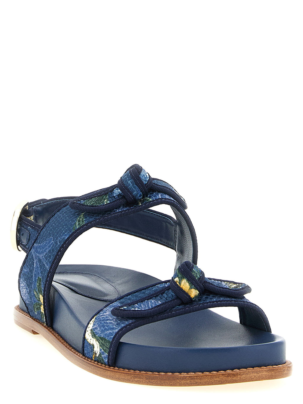 Alexandre Birman A. Birman X Agua Grosgrain Raffia Sport Sandals