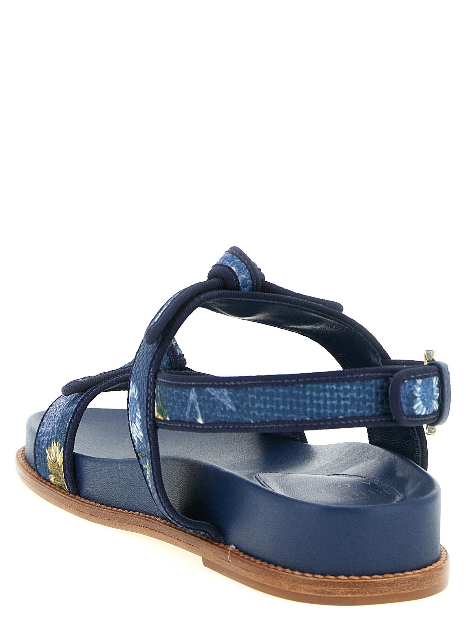 Alexandre Birman A. Birman X Agua Grosgrain Raffia Sport Sandals