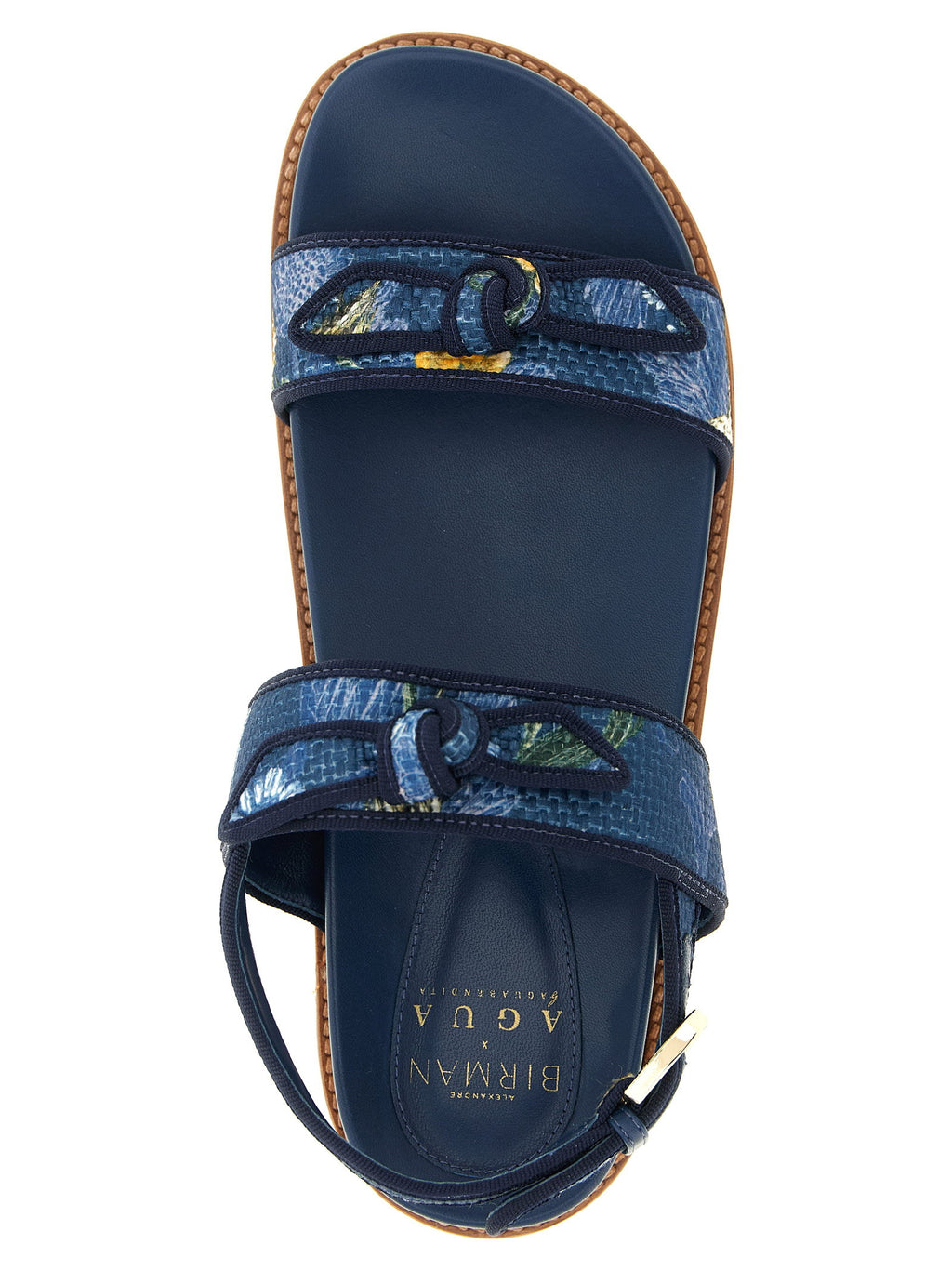 Alexandre Birman A. Birman X Agua Grosgrain Raffia Sport Sandals