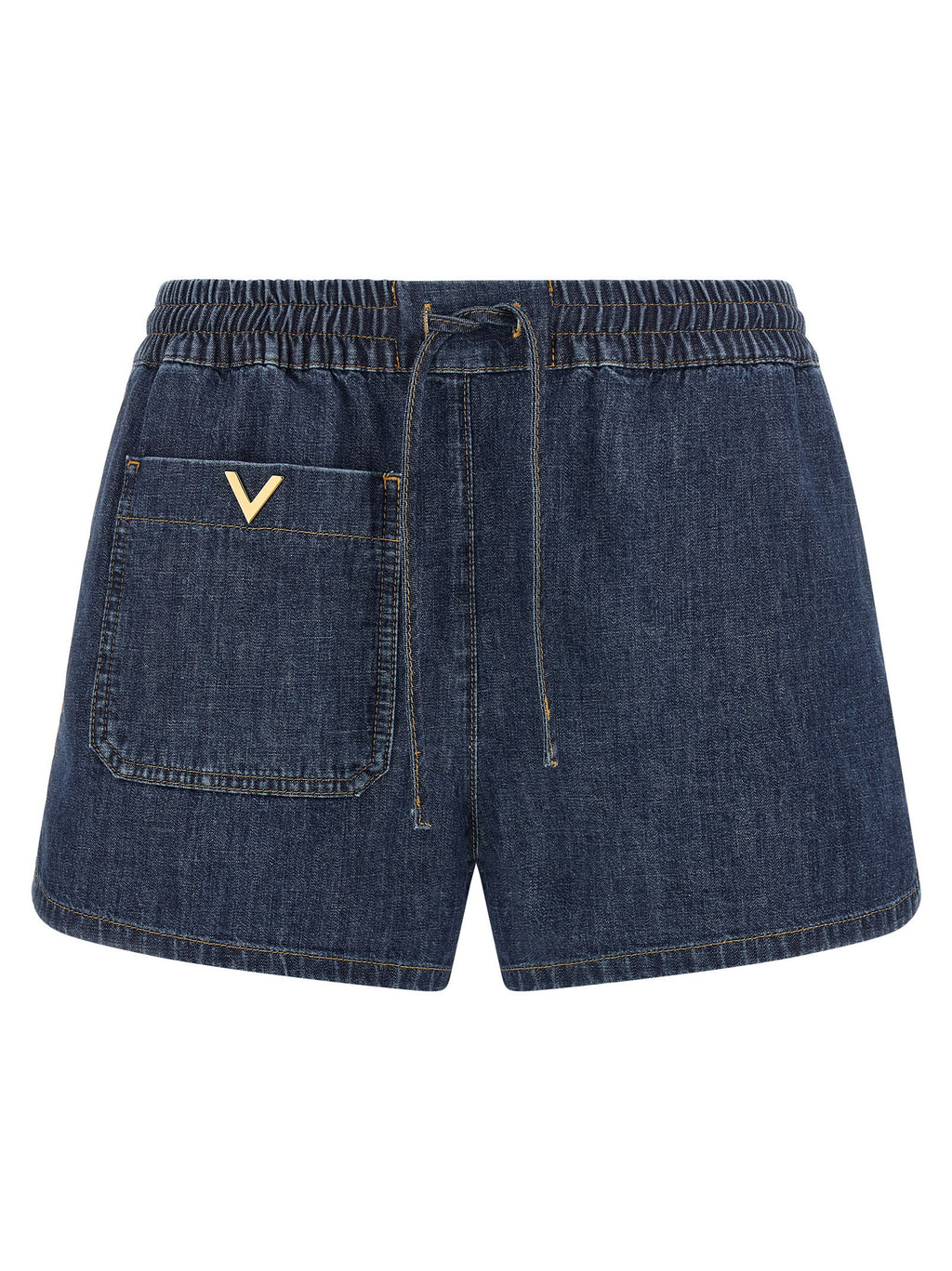 Valentino Garavani Chambray Denim Shorts