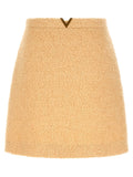 Valentino Garavani V Gold Skirt