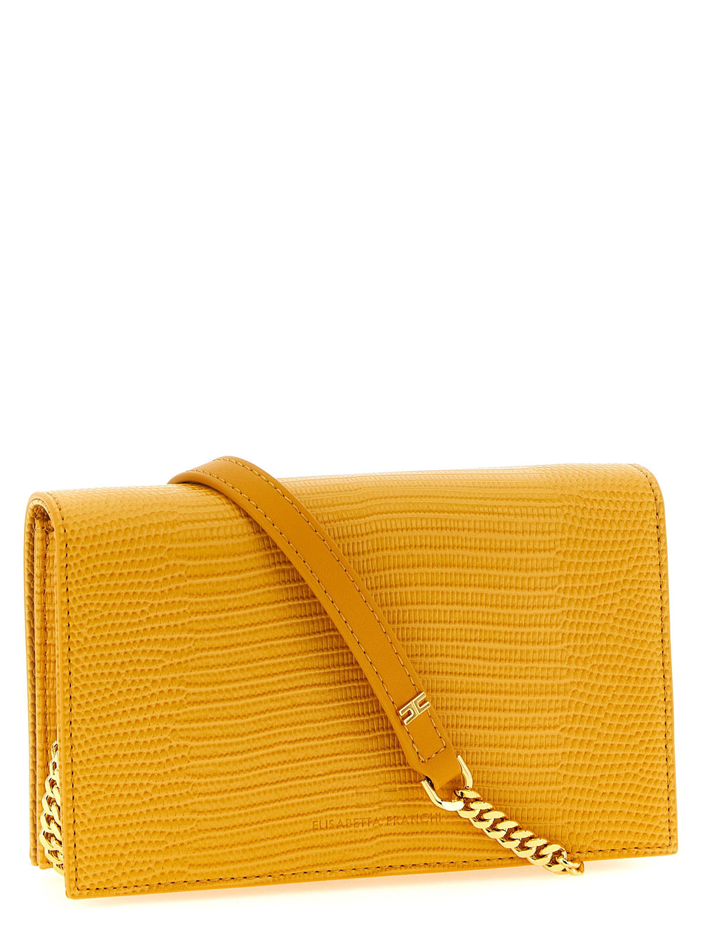 Elisabetta Franchi Lizard Print Crossbody Bag
