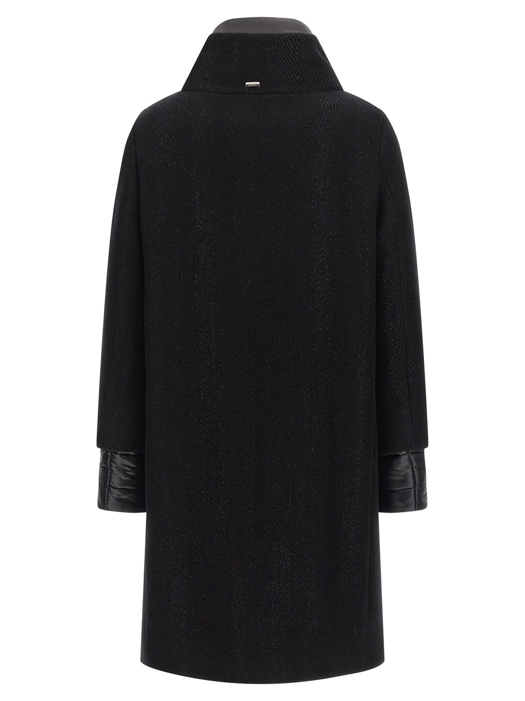 Herno Lamé Thread And Wool Coat