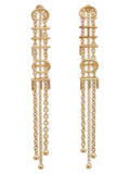 Chloé Lettering Pendant Earrings