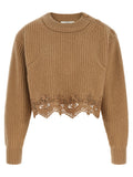 Chloé Cropped Lace Sweater