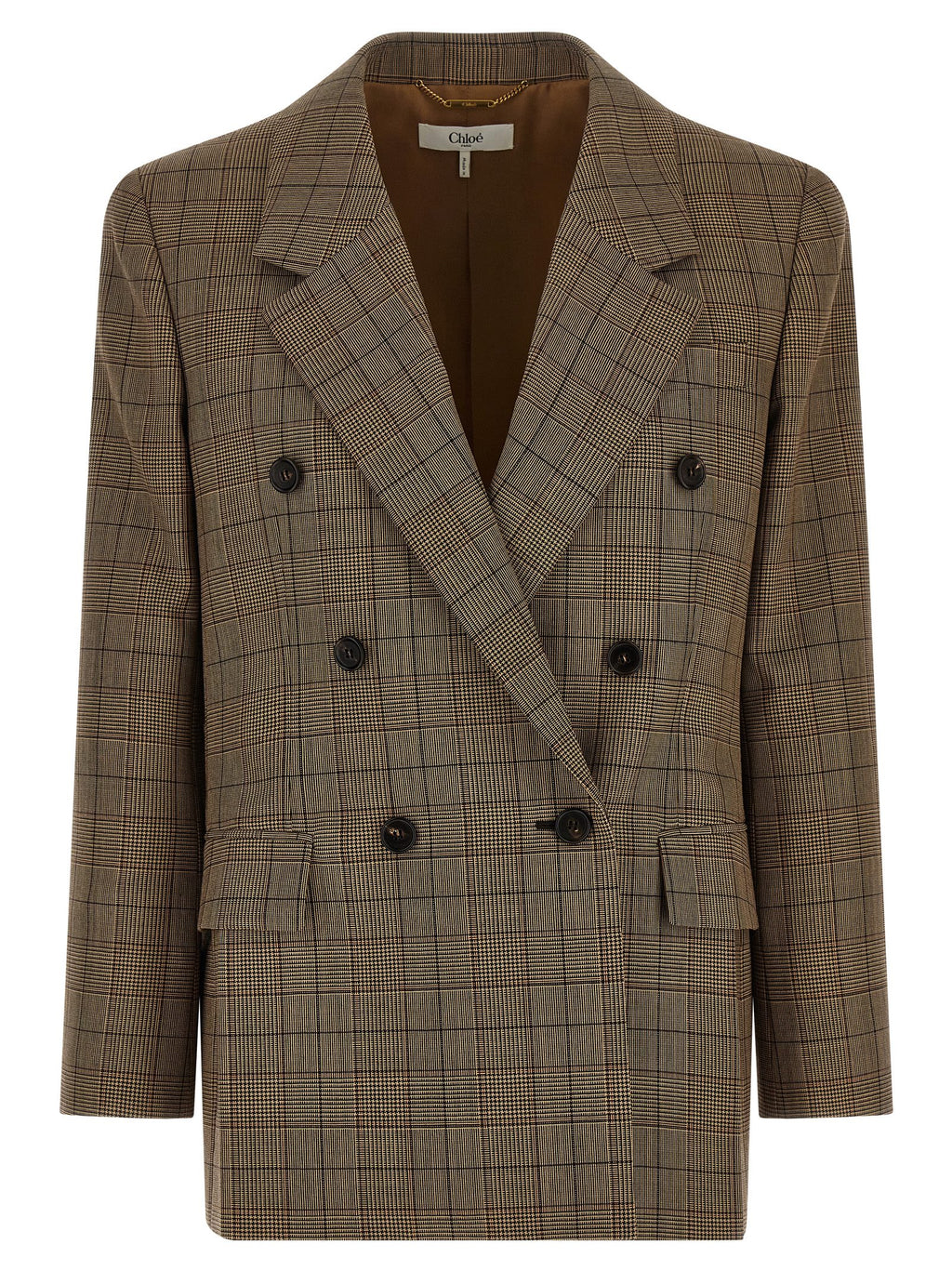 Chloé Check Double-breasted Blazer