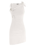Coperni Asymmetric Flower Dress