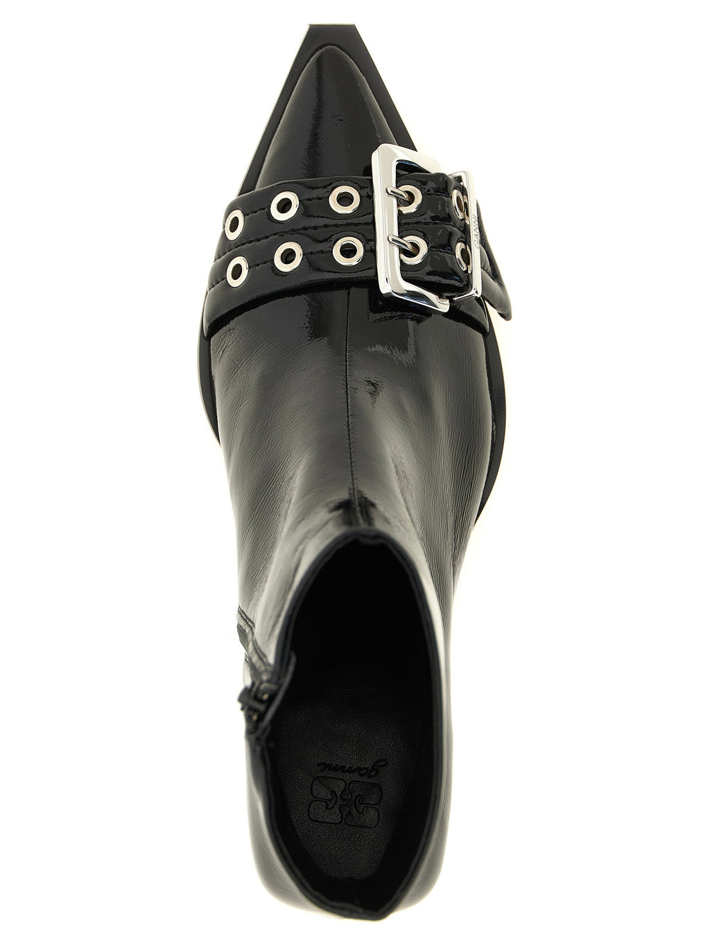 Ganni Buckle Ankle Boots