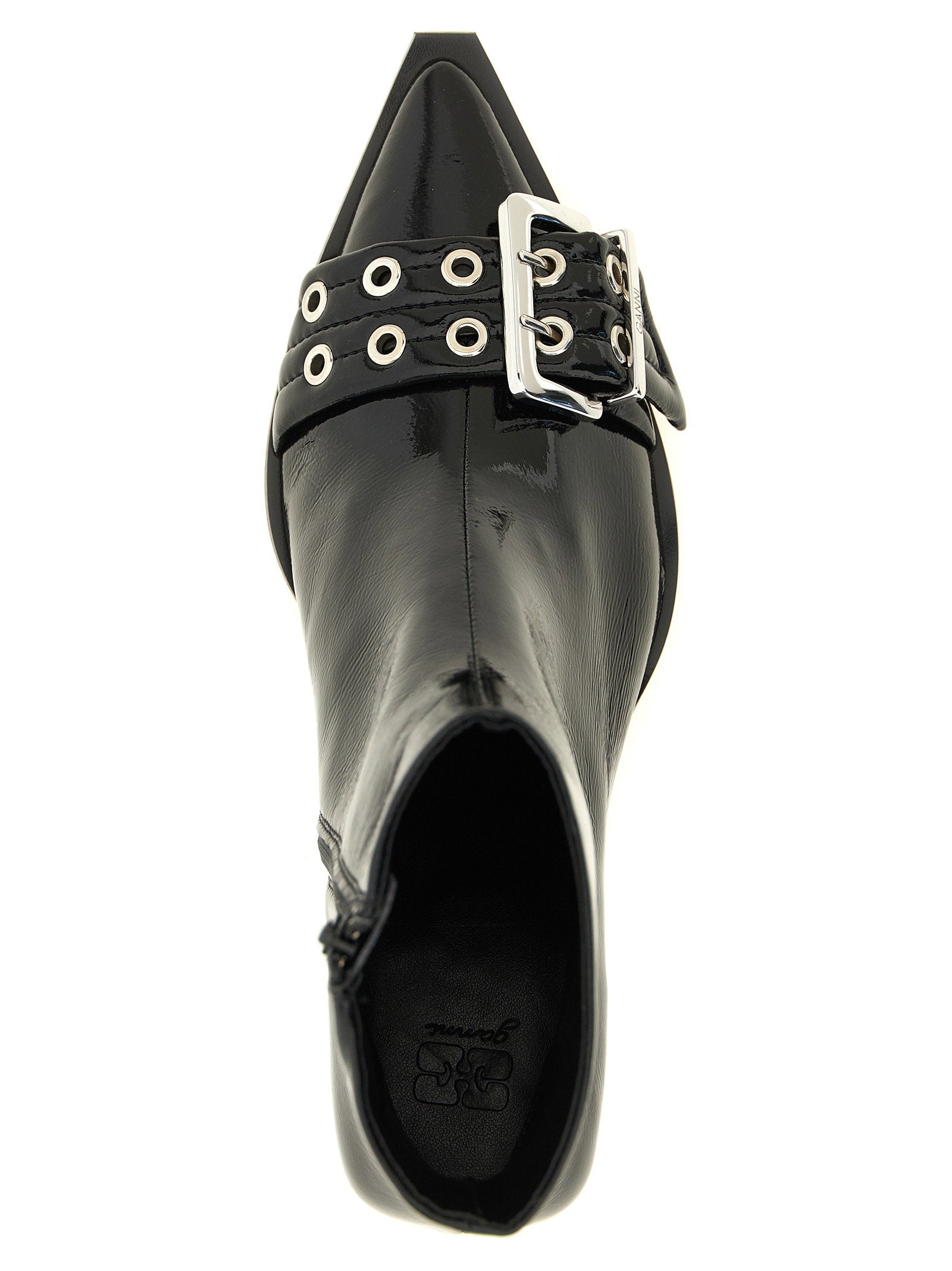 Ganni Buckle Ankle Boots