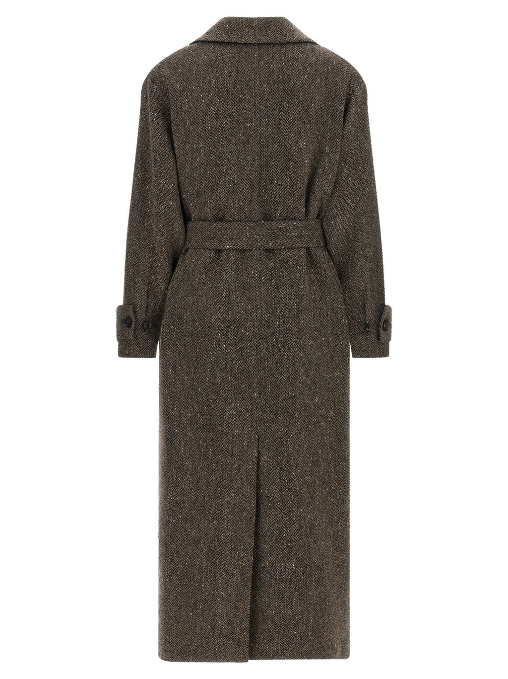 Kiton Chevron Wool Coat