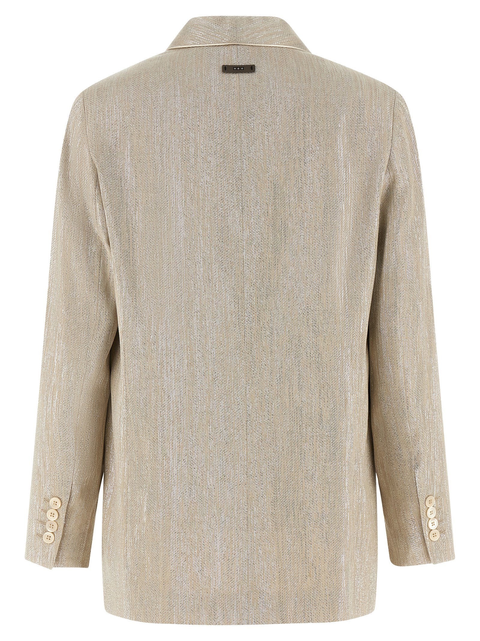 Peserico Lamé Thread Blazer