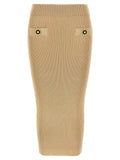 Balmain Ribbed Midi Skirt